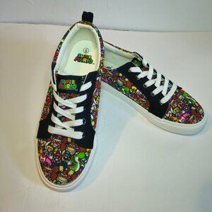 Nintendo Super Mario Bros Big Kids Sneakers - Colorful and Black Big Kids Size 6